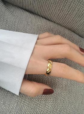 钛钢不掉色小众轻奢高级感INS