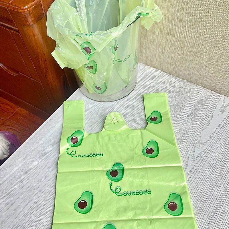 加厚水果彩色手提背心可爱背心袋垃圾袋包袋外卖厨房塑料食品袋
