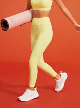 斯凯奇正品女子瑜伽裤高腰提臀健身裤跑步运动紧身瑜伽裤P224W136