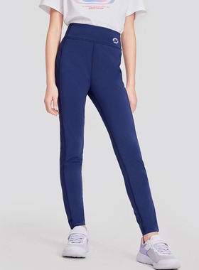 Skechers斯凯奇女童弹力紧身裤夏季户外凉感运动瑜伽裤子P224G056