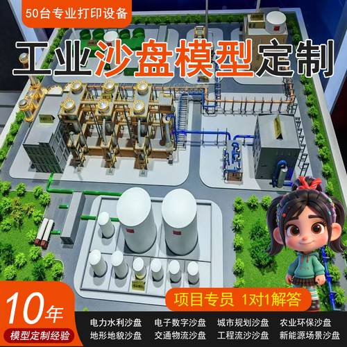 工业沙盘模型定制电子沙盘新能源沙盘工厂园区学校规划沙盘定制