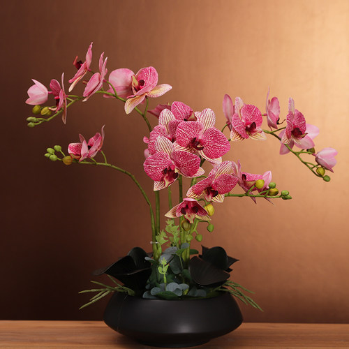 仿真蝴蝶兰花代芙客厅装饰假花