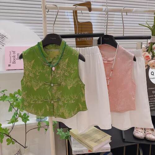 【现】女童新中式国风轻薄背心