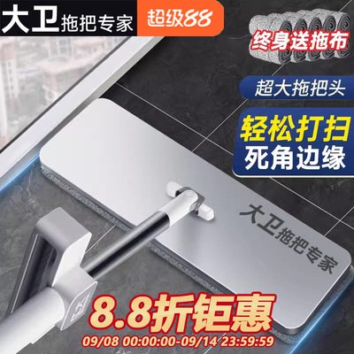 大卫平板拖把家用免手洗干湿两用