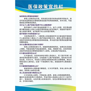 医保政策宣传栏海报展板基本医疗保险药品销售管理规范墙贴纸