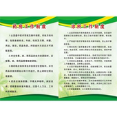 药房工作制度海报展板诊所工作制度墙贴纸KT板