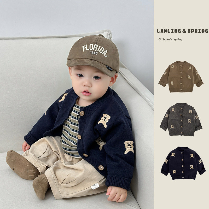 婴儿薄外套开衫分体套装超萌一岁男宝宝秋装外套婴幼儿针织毛衣,童装/婴儿装/亲子装,普通外套,淘宝优惠券,粉丝福利购,淘宝优惠卷