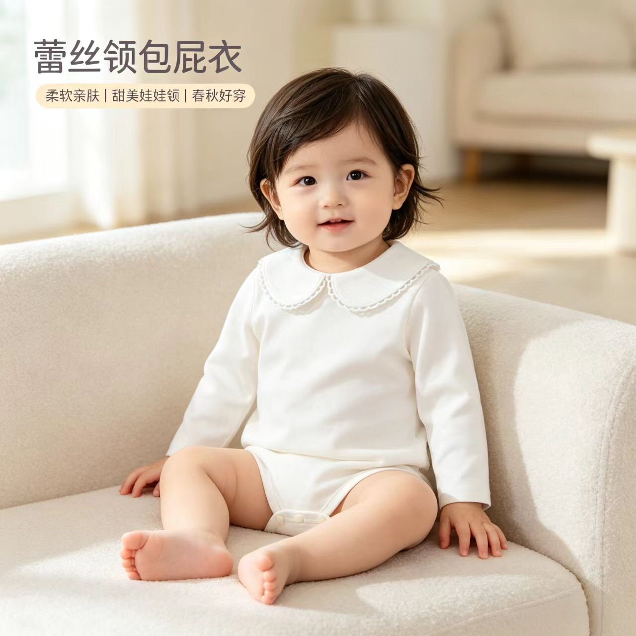 婴儿衣服秋装小月龄包屁衣