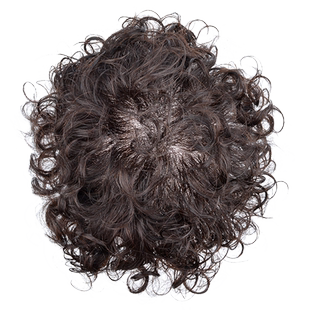 假发片女短发蓬松小卷波浪卷发真人发丝无痕遮白发碎齐刘海补发块