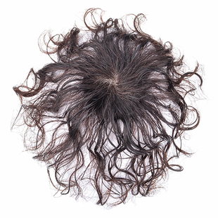 真发女假发片头顶补发头旋少发不分路一小片轻薄自然卷发补发块