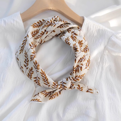 夏季碎花田园风女丝巾