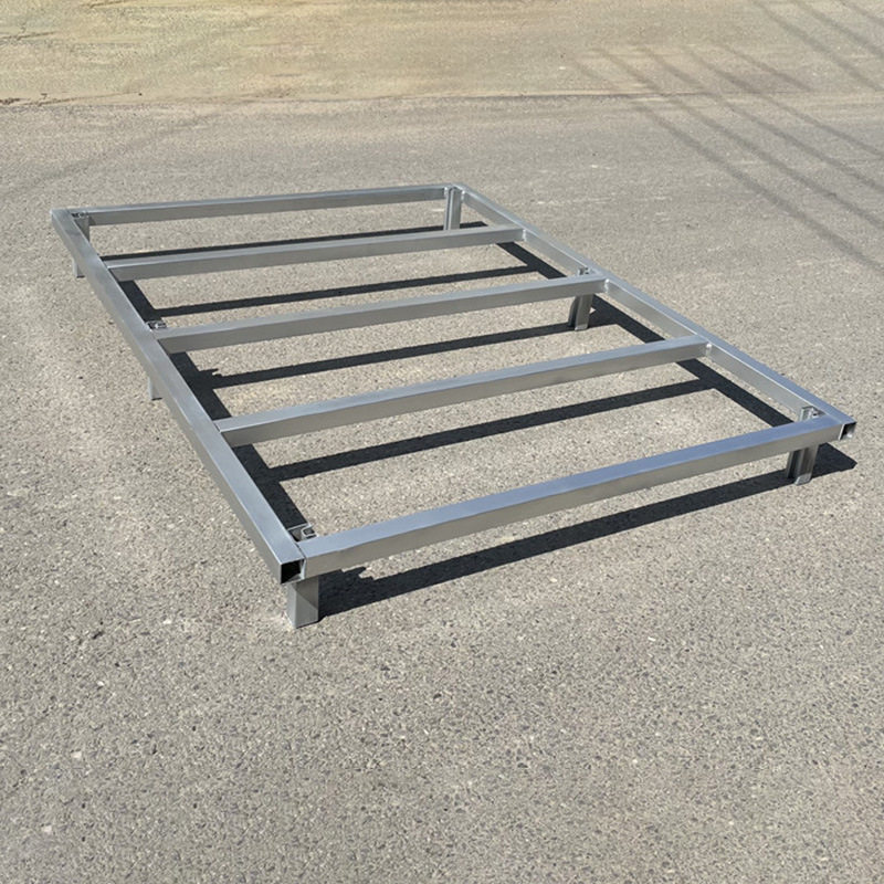 钢制叉车托盘地牛铁拍子工业仓库托板卡板防潮垫仓板货架四面进叉