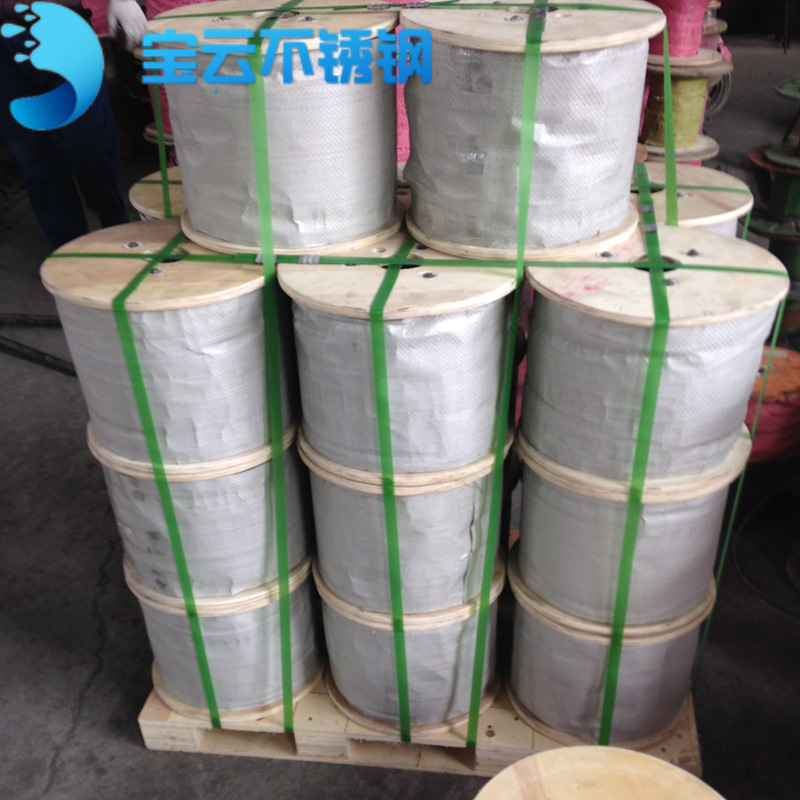 304不锈钢材质pvc涂塑钢丝绳本色透明江苏兴化不锈钢钢丝绳厂