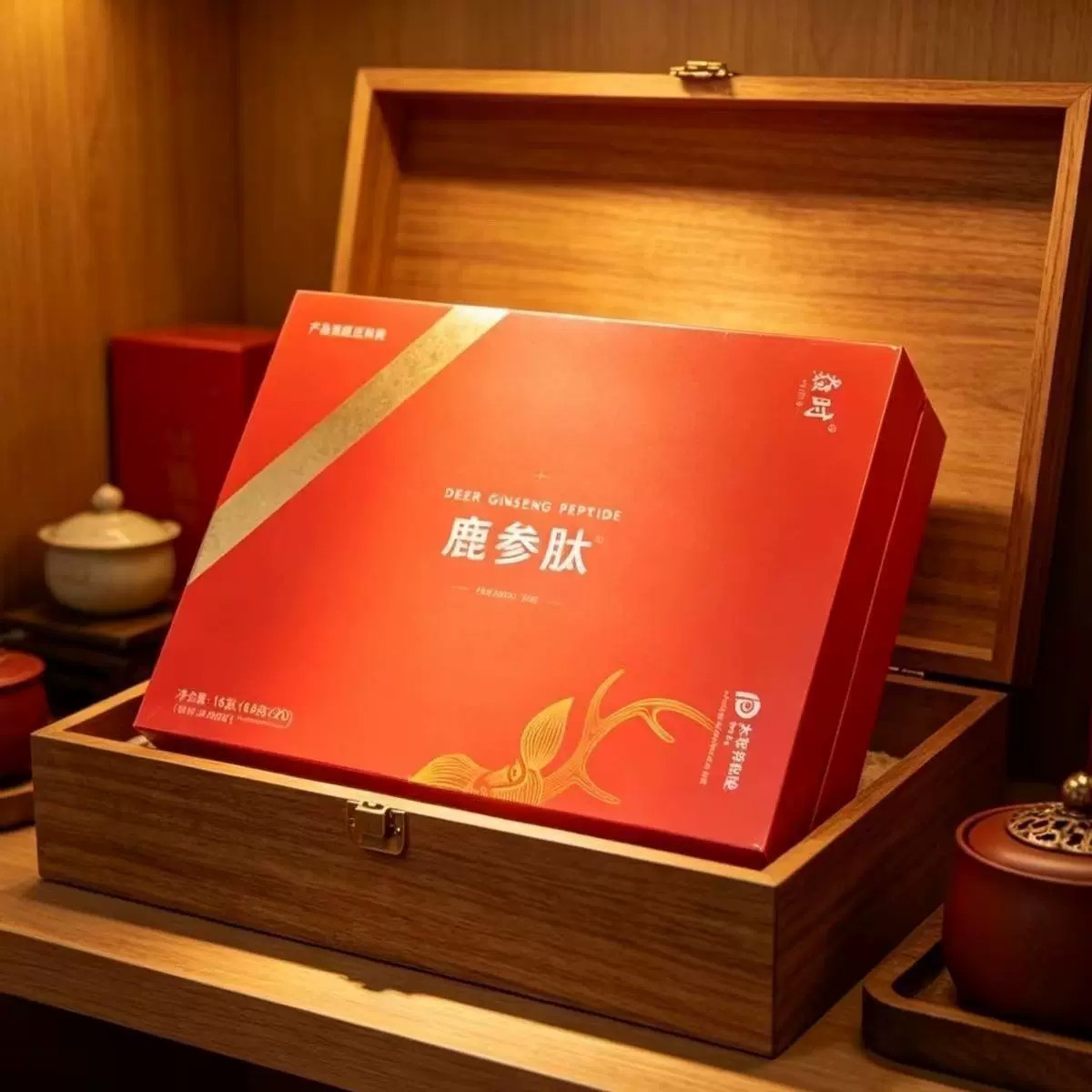 焱时鹿参肽参鹿糖鹿参糖迪迦力人参蛹虫草博士焱参果糖小罐肽糖