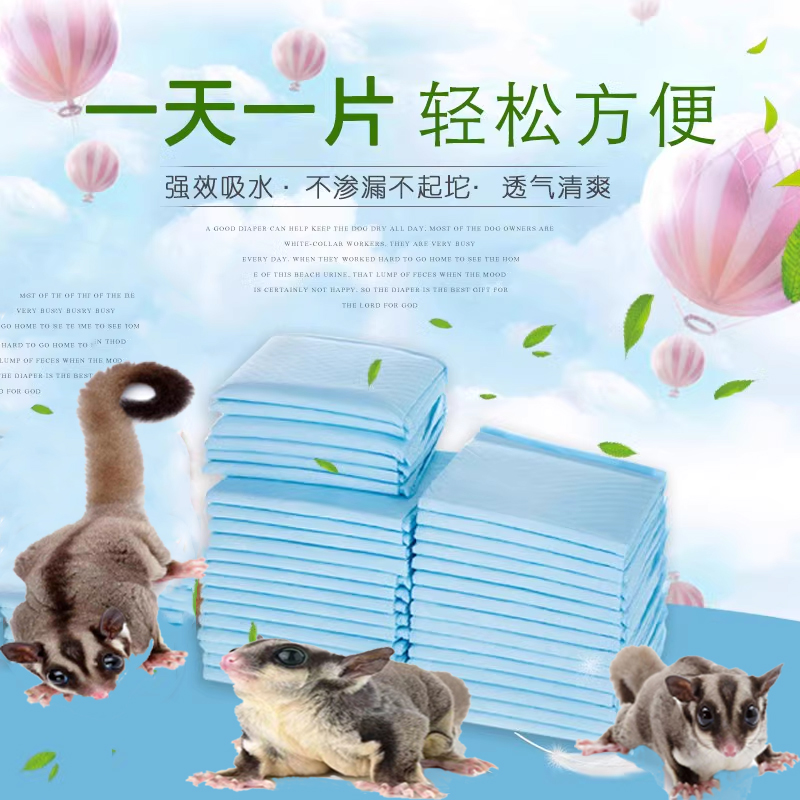 蜜袋鼯松鼠尿片尿垫龙猫除臭吸水花枝鼠荷兰猪芦丁鸡冬季保暖用品