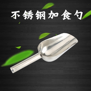 不锈钢加食器 鹦鹉鸟用加食勺鸟粮添食喂食工具喂鸟饲料铲加料器