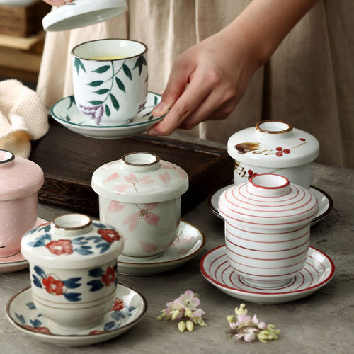 20款可选日式旦盅釉下彩绘