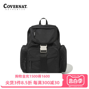 黑色旅游包收纳实用双肩背包 Covernat双肩包男女新品