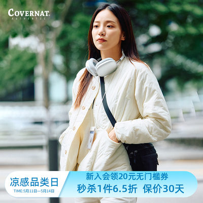 Covernat棉服外套无领夹克