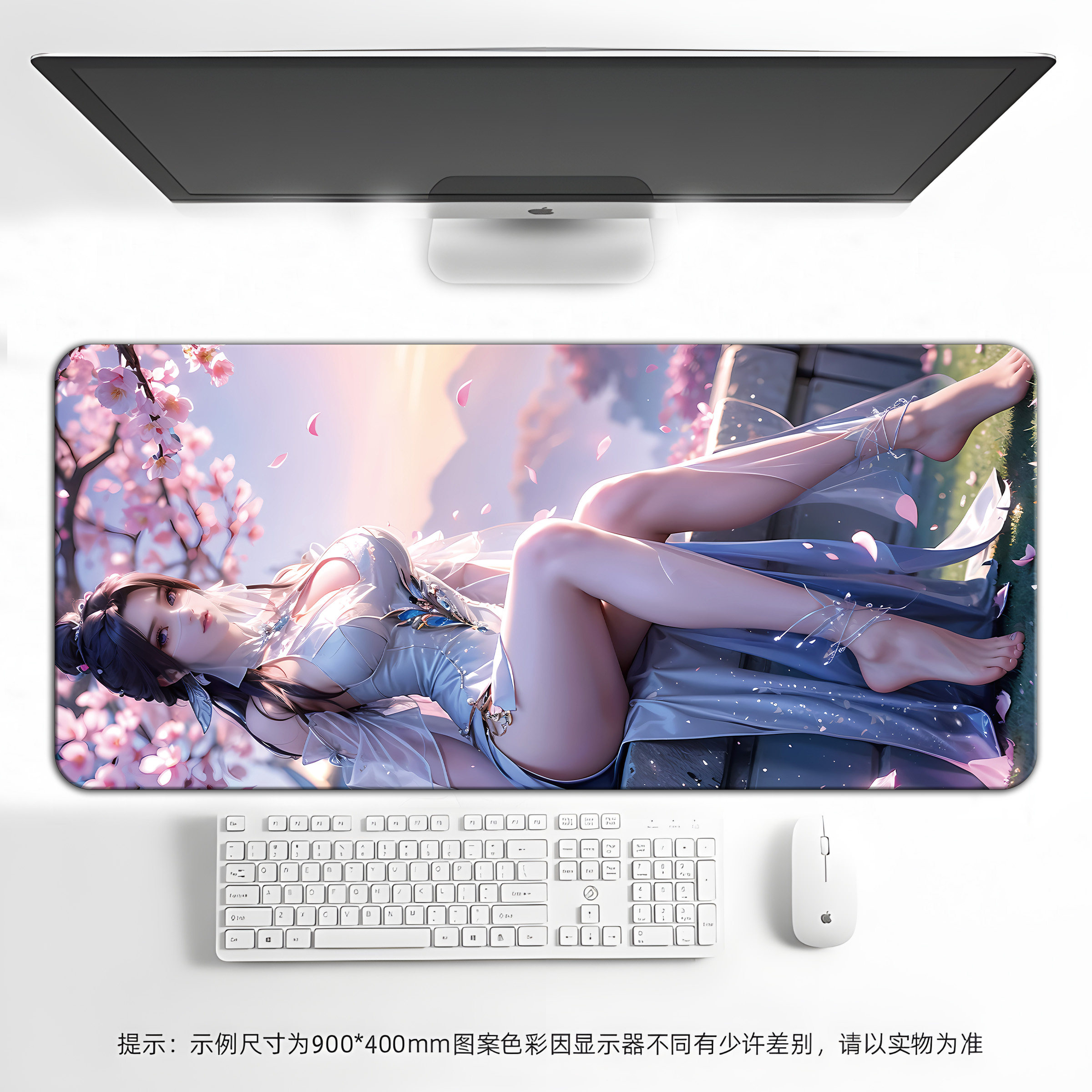 武动乾坤绫清竹国漫鼠标垫超大号男生电脑桌面办公电竞游戏桌定制