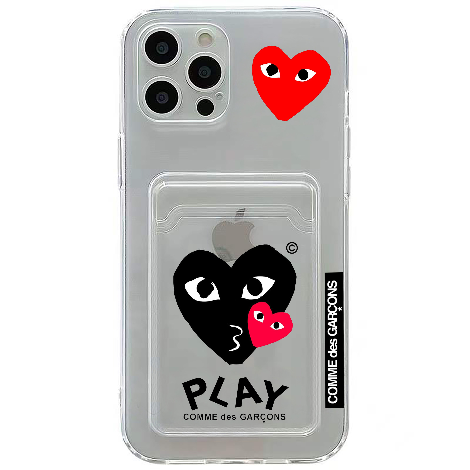 川久亲嘴适用苹果13promax手机壳卡套iphone14透明壳防摔6p插卡xr