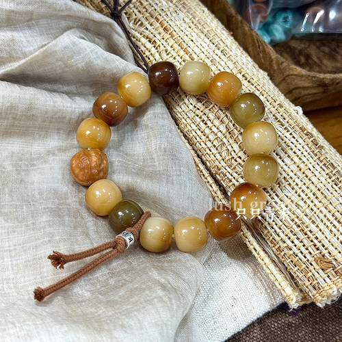 只只青禾原创设计菩提根多宝手串
