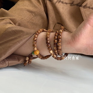 只只青禾【山月黄昏】原创中式设计库克菩提子直切108颗手串男女