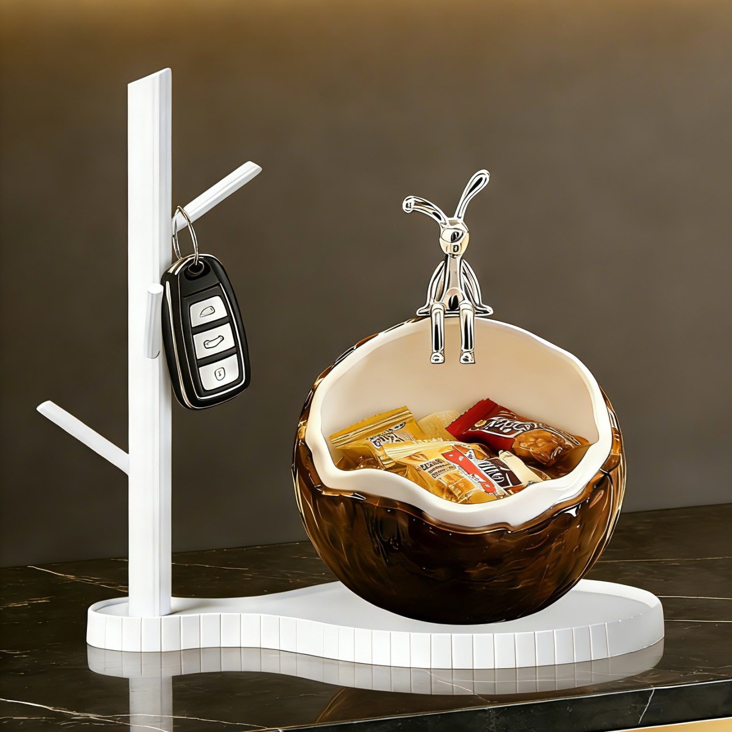 钥匙收纳玄关摆件入户客厅鞋柜装饰品中古风家居好物高级感置物架,家居饰品,桌面摆件,淘宝优惠券,粉丝福利购,淘宝优惠卷