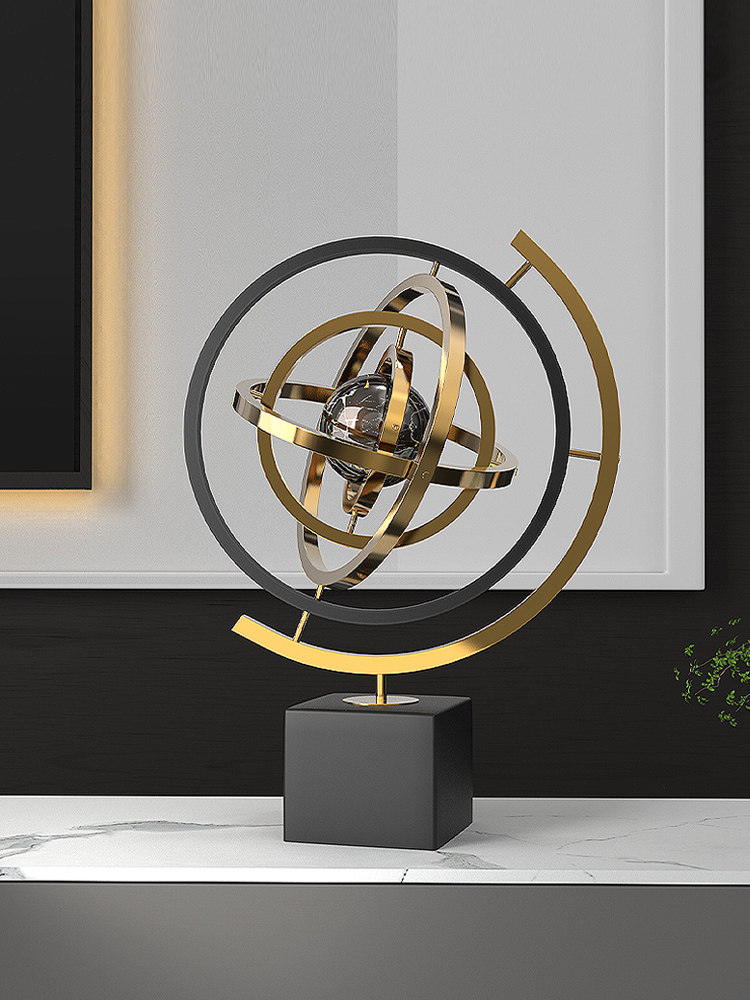 电视柜台面地球仪摆件高档轻奢客厅家居装饰品书房办公室桌面摆设