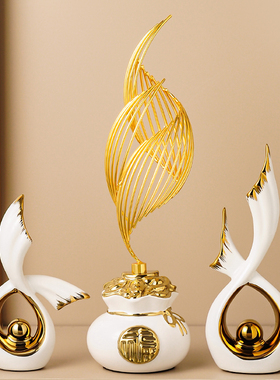 现代简约酒柜电视柜玄关摆件轻奢高档客厅家居装饰品乔迁新居礼品