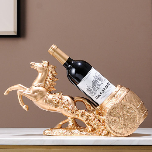 马到成功客厅红酒架轻奢