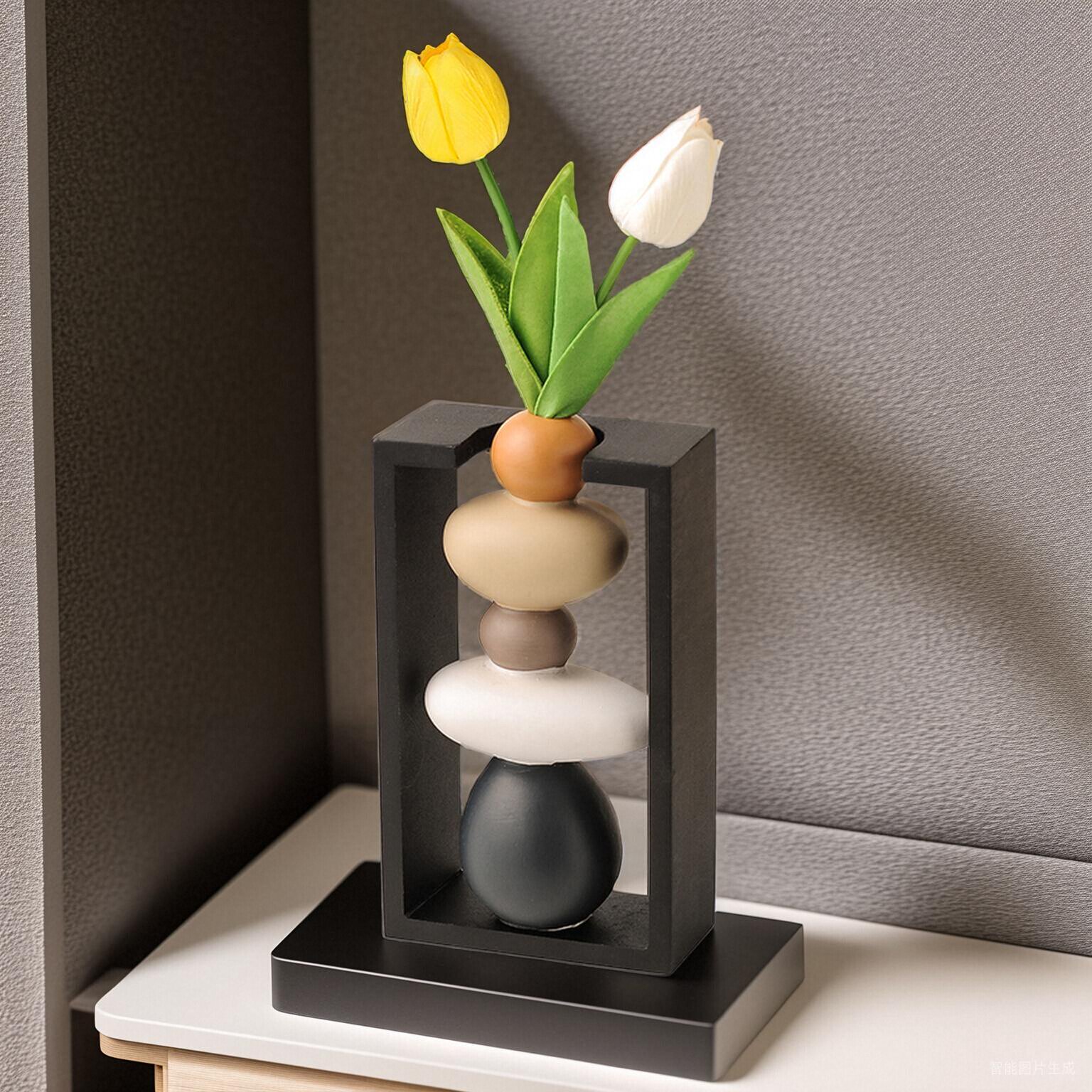 创意简约陶瓷花瓶客厅插花斗柜摆件石来运转家居玄关餐桌装饰品,家居饰品,花瓶,淘宝优惠券,粉丝福利购,淘宝优惠卷