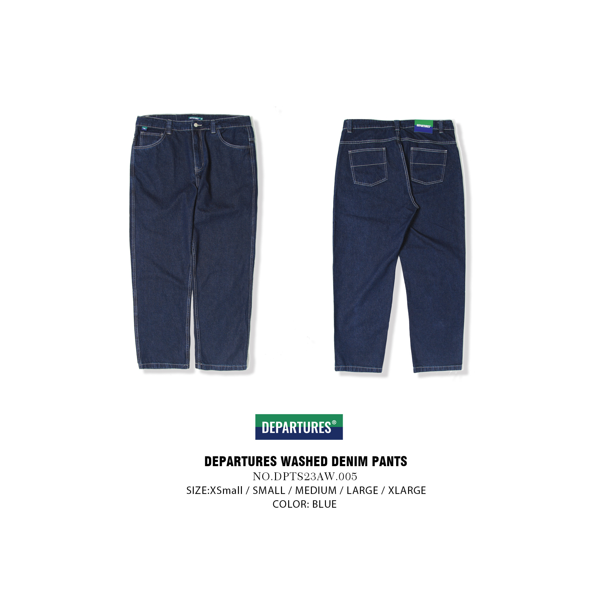 DEPARTURES直筒牛仔裤纯棉