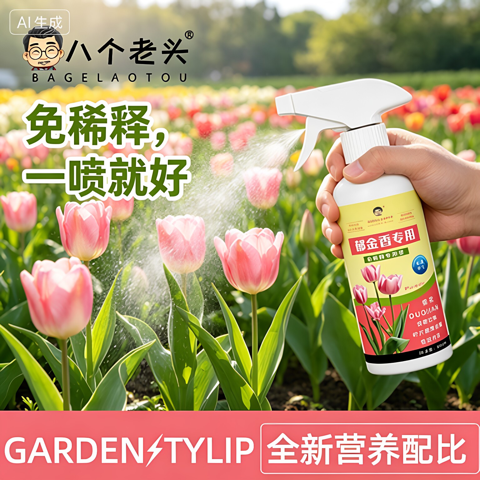 郁金香肥料专用肥花肥水培植物图片