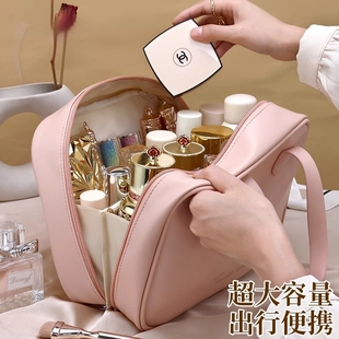日本品质化妆包女2025新款高端大容量便携式化妆品手提旅行收纳包