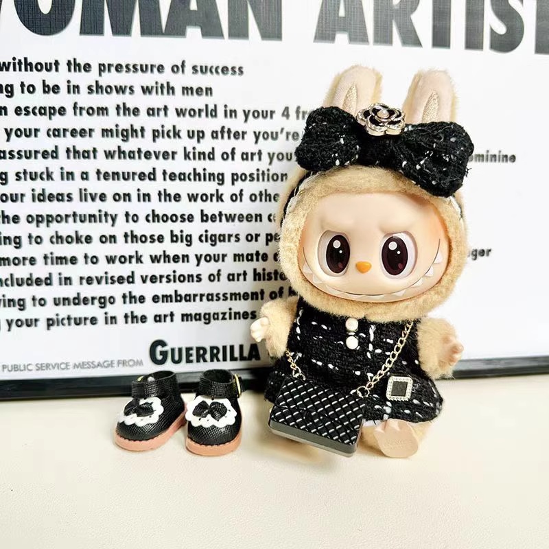 泡泡玛特labubu娃衣可口可乐坐坐派对搪胶糖二代美滋滋服装v2玩偶