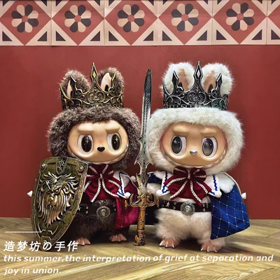 泡泡玛特大娃衣服娃衣labubu58cm拉布布大娃zimomo大首领公仔配饰