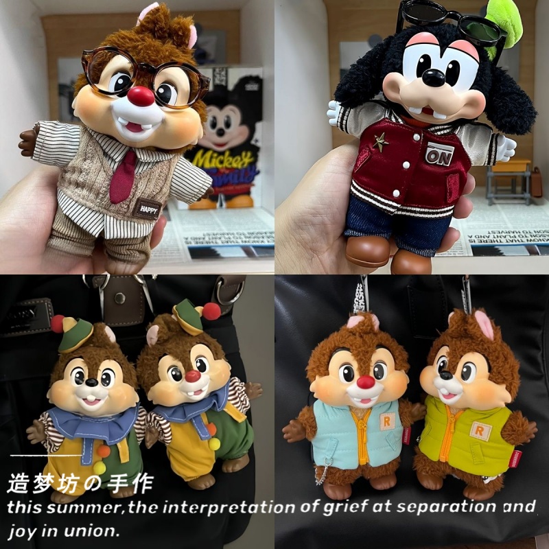 米奇家族娃衣奇奇蒂蒂布鲁托高飞搪胶衣服奇奇蒂蒂娃衣配饰配件