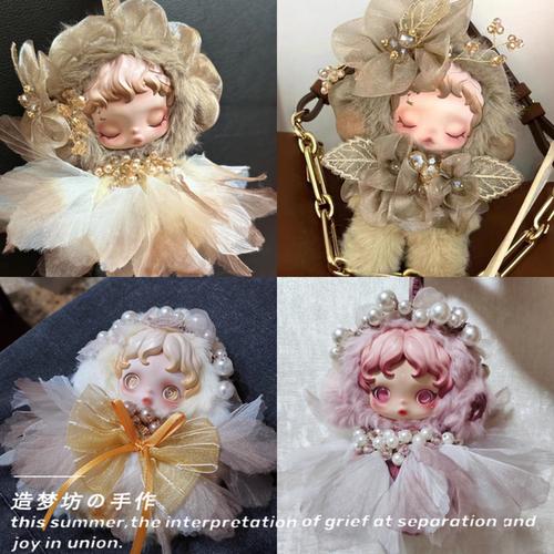 泡泡玛特sp搪胶娃娃衣服沐沐圣诞冬日乐章套装娃衣新年光织园二代