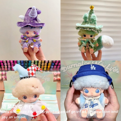 泡泡玛特dimoo娃衣新生日记系列搪胶玩偶衣服帽子套装配饰着替