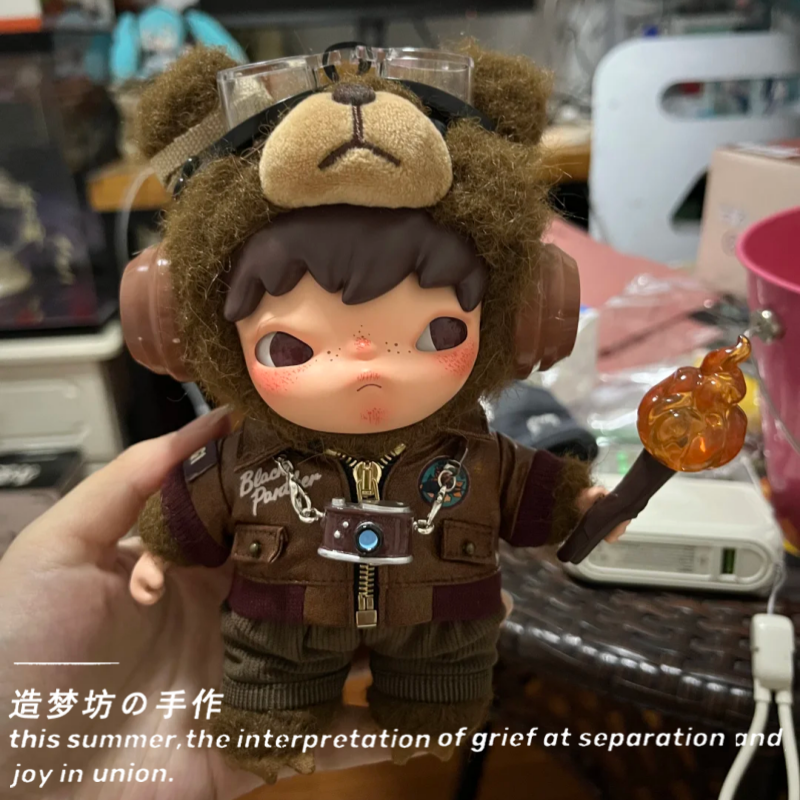 泡泡玛特小野衣服搪胶娃衣hirono小野衣服为喜乐而战挂件套装玩偶