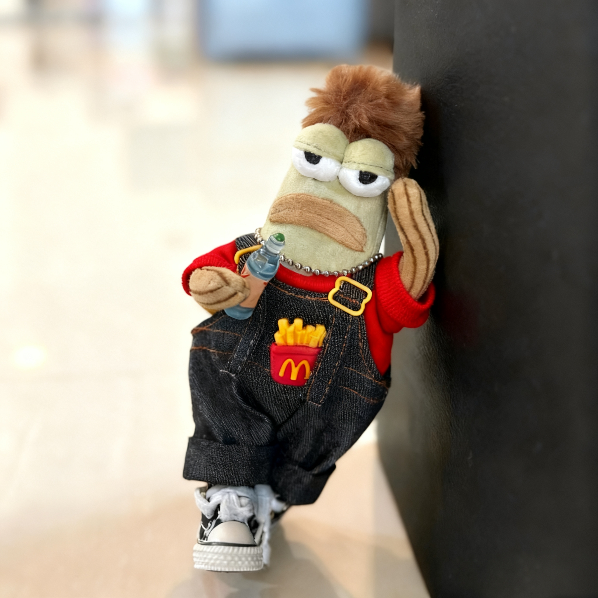 泡泡玛特比奇堡的居民衣服酷酷鱼娃衣呆呆鱼丑鱼打工鱼配饰玩偶