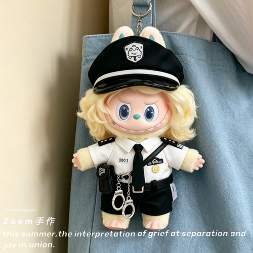 适用于拉布布理发店娃衣labubu雨过天晴衣服裙子夏日发夹配饰