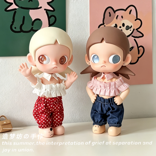 适用于嘎子姐人偶衣服高级zsiga嘎姐娃衣八分二代夏天姜饼人裤子