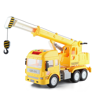 大号林达唱歌音乐灯光吊车吊臂车起重机儿童男孩子工程车模型玩具
