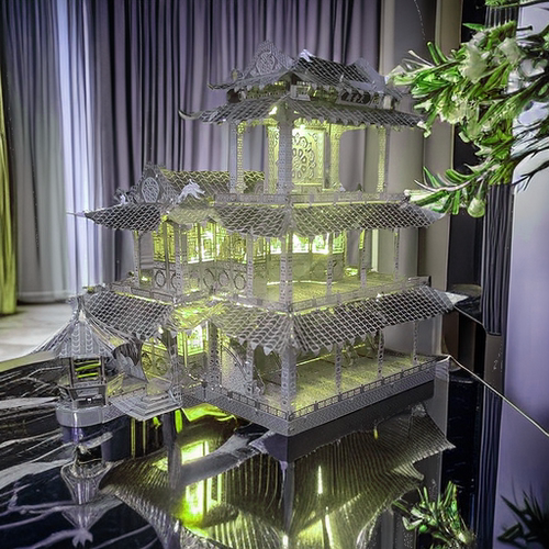 成人高难度天音阁拼装模型