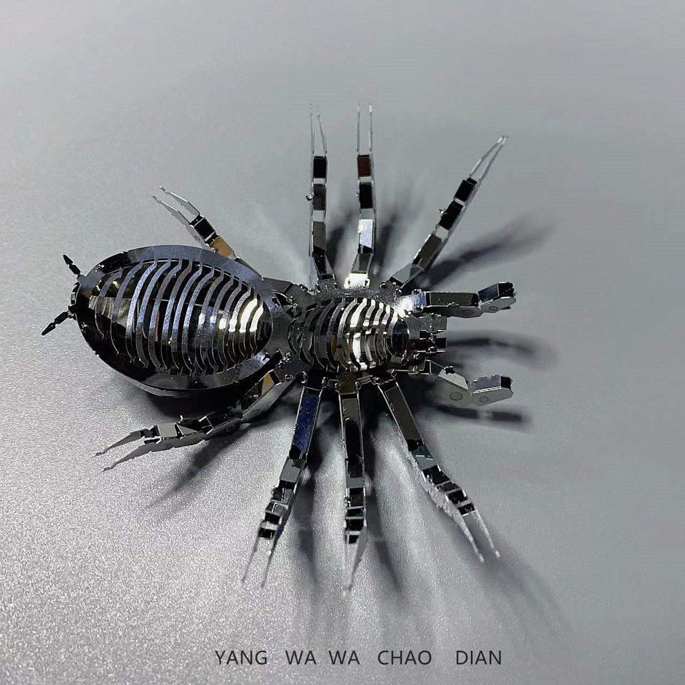 꽃 정원사 인터넷 연예인 금속 거미 트렌디한 DIY 수제 3D 입체 퍼즐 퍼즐 모델 작은 장식품