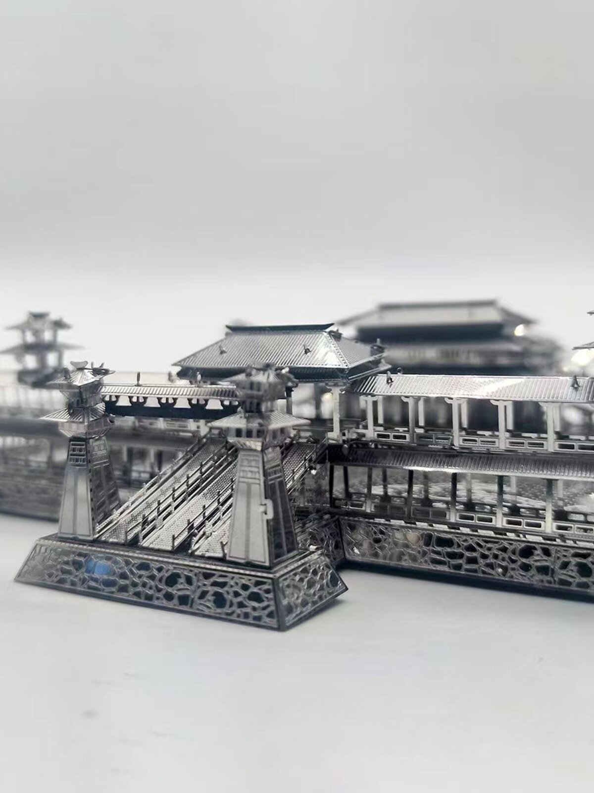 WEIYANG PALACE 3D 입체 금속 건물 퍼즐 DIY 수제 교육 조립 모델 장난감 작은 장식품
