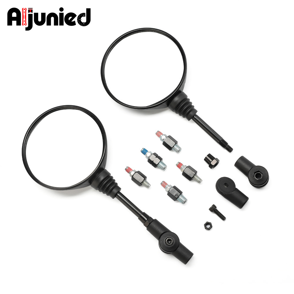 适用本田CRF300L改装圆镜左右后视镜CRF250L XR650L反光镜配件