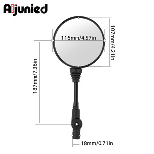 适用凯越450Rally摩托车后视镜改装圆镜辅助镜反光倒车镜后视镜